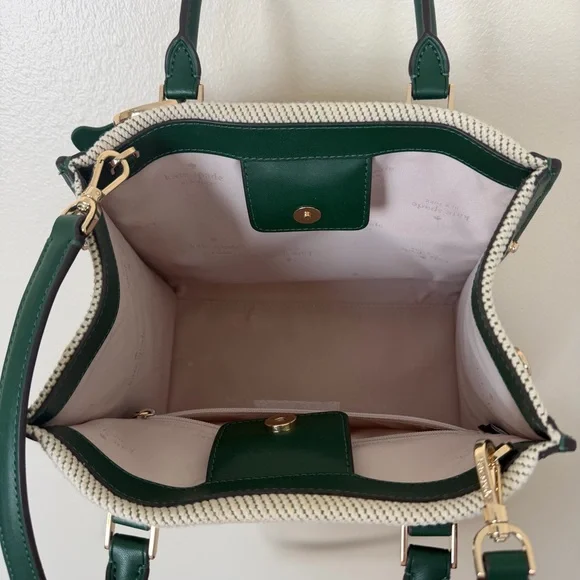 KATE SPADE Ellie Harvest Embroidered Small Tote & 3d Beet Vegetable Keychain - Picture 9 of 9